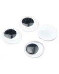 Мърдащи очички за декорация Ем Арт - 20 mm (20 бр.)