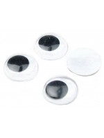 Мърдащи очички за декорация Ем Арт - 20 mm (20 бр.)