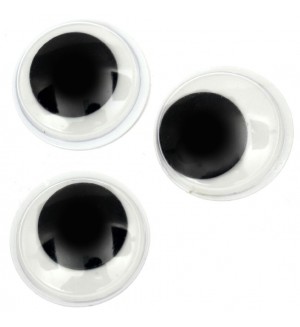 Мърдащи очички за декорация Ем Арт - 28 mm (10 бр.)