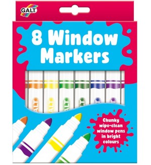 Маркери за стъкло Galt, 8 броя