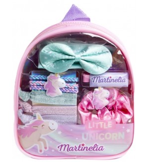 Детска раница с аксесоари за коса Martinelia Little Unicorn - 6 части