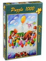 Пъзел Gold Puzzle от 1000 части - Мечтата на клоуна