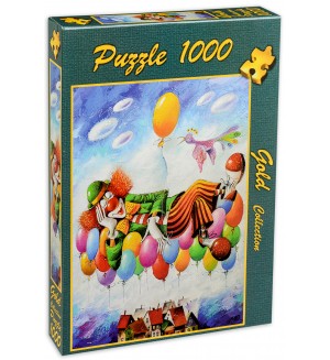 Пъзел Gold Puzzle от 1000 части - Мечтата на клоуна