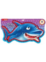 Мек пъзел Puedo - Акула, двустранен, 15 части