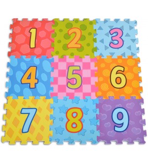 Мек пъзел за под Moni - Number, 9 части