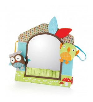 Мека играчка Skip Hop - Приятели, с огледало
