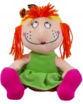 Мека кукла Амек Тойс - Кукла със зелена рокля, 24 cm