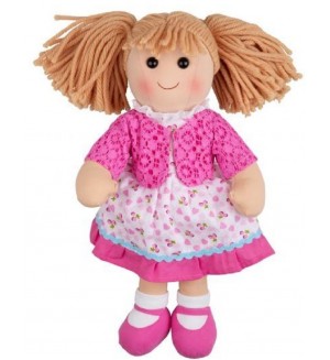 Мека кукла Bigjigs - Беки, 35 cm
