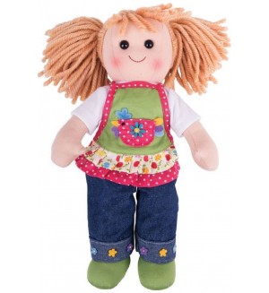 Мека кукла Bigjigs - София, 34 cm