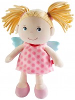 Мека кукла Haba - Ангелче с розова рокля и крилца, 20 cm