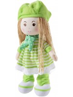 Мека кукла Heunec Poupetta - Със зелена шапчица, 30 cm