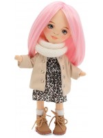 Мека кукла Orange Toys Sweet Sisters - Били с кожено пухено яке, 32 cm