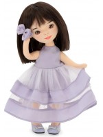 Мека кукла Orange Toys Sweet Sisters - Лилу с лилава рокля, 32 cm