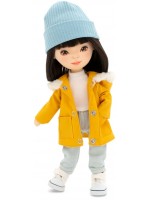 Мека кукла Orange Toys Sweet Sisters - Лилу с парка в цвят горчица, 32 cm