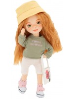 Мека кукла Orange Toys Sweet Sisters - Съни със зелен пуловер, 32 cm