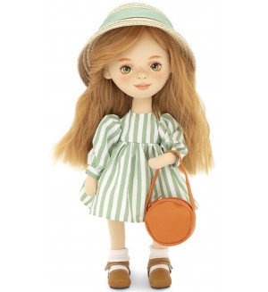 Мека кукла Orange Toys Sweet Sisters - Съни в карирана рокля, 32 cm