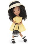 Мека кукла Orange Toys Sweet Sisters - Тина с жълта рокля, 32 cm