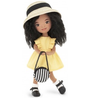 Мека кукла Orange Toys Sweet Sisters - Тина с жълта рокля, 32 cm