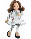 Мека кукла Paola Reina Amiga Primera - Лу, с рокля на момиченца, 32 cm