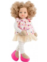Мека кукла Paola Reina Amigas Mi Primera - Карла, с рокля на цветя, 32 cm