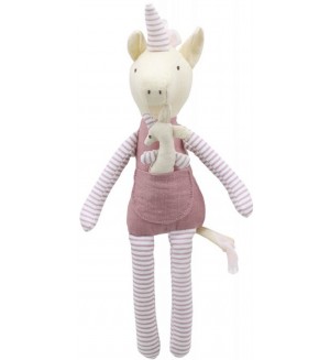 Мека кукла The Puppet Company - Еднорог с бебе, 30 cm