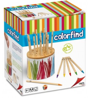 Мемори игра Cayro - Цветове, с 18 цветни пръчици