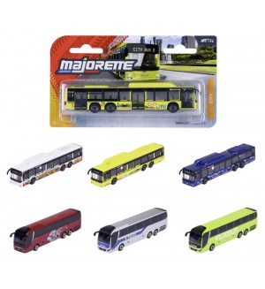 Метален автобус Majorette - MAN City Buses, 13 cm, асортимент Метален автобус Majorette - MAN City Buses, 13 cm, асортимент