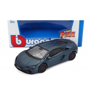 Метален автомобил Bburago - Lamborghini Temerario 2024, 1:43, син