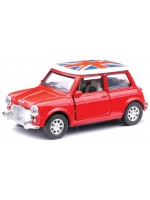 Метален автомобил Newray - 1959 Mini Cooper, 1:32, червен