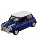 Метален автомобил Newray - 1959 Mini Cooper, 1:32, син