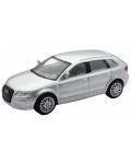 Метален автомобил Newray - Audi A3 Sportback, 1:43, сребрист