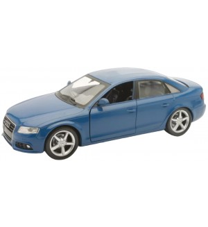 Метален автомобил Newray - Audi A4, 1:24, син