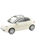 Метален автомобил Newray - Fiat 500, 1:24, бял