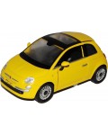 Метален автомобил Newray - Fiat 500, 1:24, бял