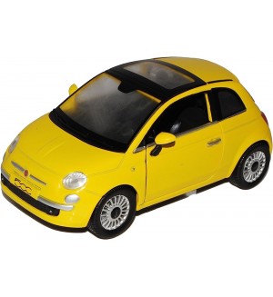 Метален автомобил Newray - Fiat 500, 1:24, бял