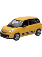 Метален автомобил Newray - Fiat 500L, 1:24, бял