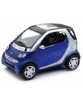 Метален автомобил Newray - Smart Fortwo 3 ASS, син, 1:43