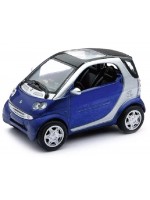 Метален автомобил Newray - Smart Fortwo 3 ASS, син, 1:43