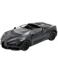 Метален автомобил Re-El Toys - Bugatti Mistral W16 2023, 1:43, черен