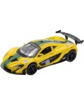 Метален автомобил Re-El Toys - McLaren P1, #51 Racing, 2013, 1:43, жълт