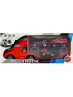 Метален автовоз Felyx Toys - С пожарни коли