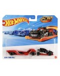  Метален камион Hot Wheels Track Fleet - Semi Twin Mill, 1:64, червен