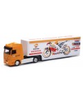Метален камион Newray - Mercedes Actros Repsol Honda, 1:43, 45 cm
