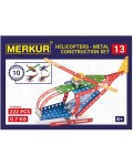Метален конструктор 10 в 1 Merkur - Хеликоптер, 222 части