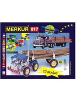 Метален конструктор 10 в 1 Merkur - Камиони, 202 части 