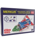 Метален конструктор 10 в 1 Merkur - Космически кораби, 195 части