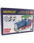 Метален конструктор 10 в 1 Merkur - Локомотиви, 220 части