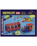 Метален конструктор 10 в 1 Merkur - Локомотиви, 300 части
