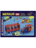 Метален конструктор 10 в 1 Merkur - Локомотиви, 300 части