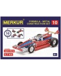 Метален конструктор 10 в 1 Merkur - Състезателна кола, 223 части